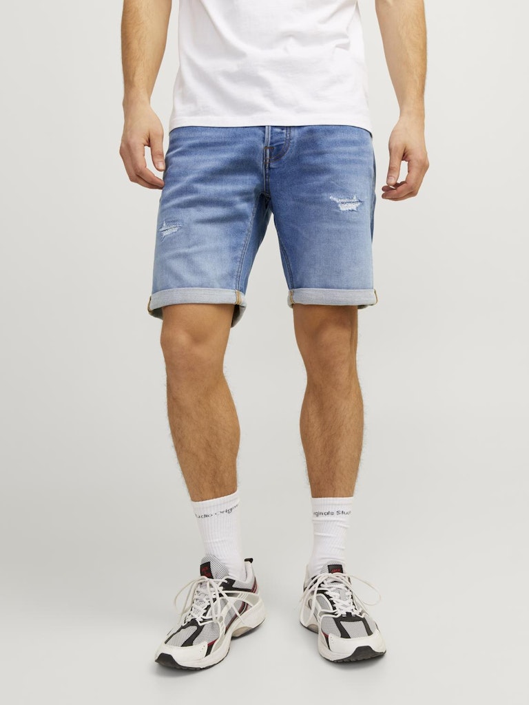 Jjirick Jjicon Shorts Ge 709 I.K Ss24 Sn Blue Denim Mod 12249208 Jack & Jones