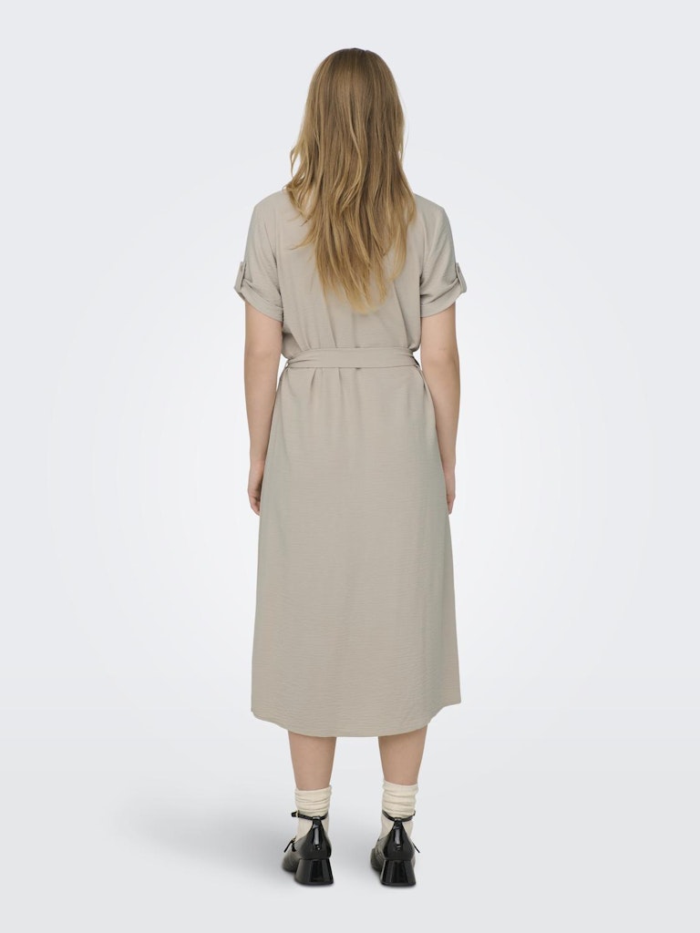 Jdylion Midi S/S Shirt Dress WvnChateau Gray