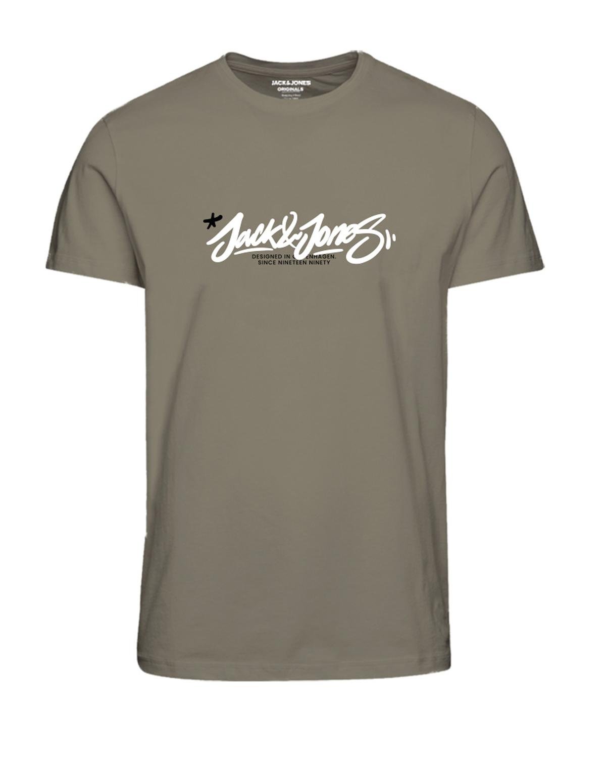 Jack & Jones Jorsequoia Tee Ss Crew Neck 1 Fst 12258061 Silver Sage