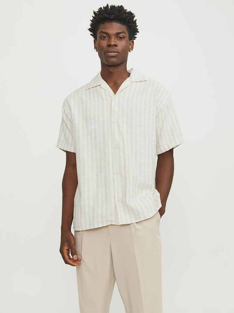 Jorcabana Stripe Shirt Ss Sn Fields Of Rye