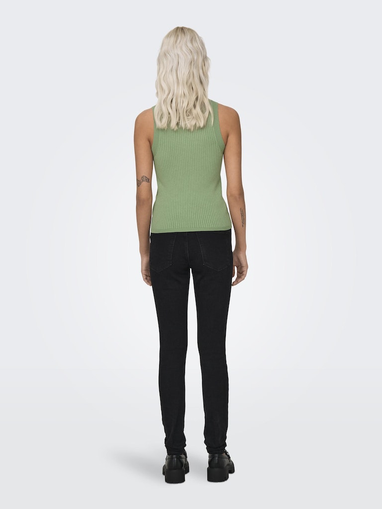 Jdyaya Solid Tank Top Knt Basil