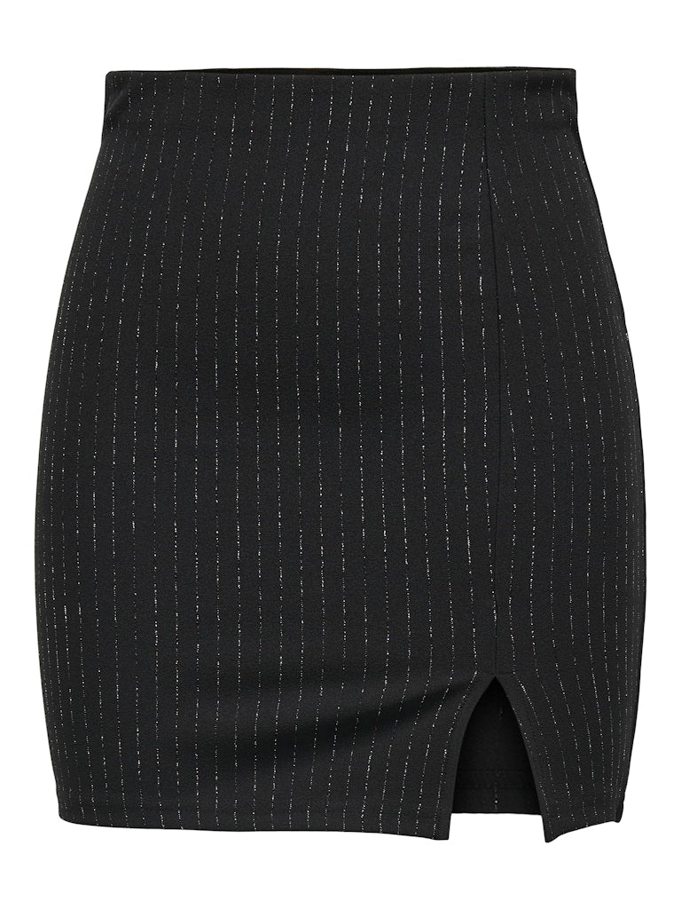 Falda JDY Jdymary Lurex Mini Skirt Jrs 15335626 Black SILVER PINSTRIPE