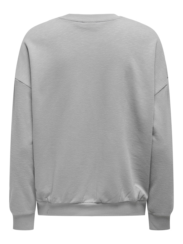 Sweatshirt ONLY Onlsille L/S Ladies O-Neck Box Swt 15333241 Ultimate Grey Graphic