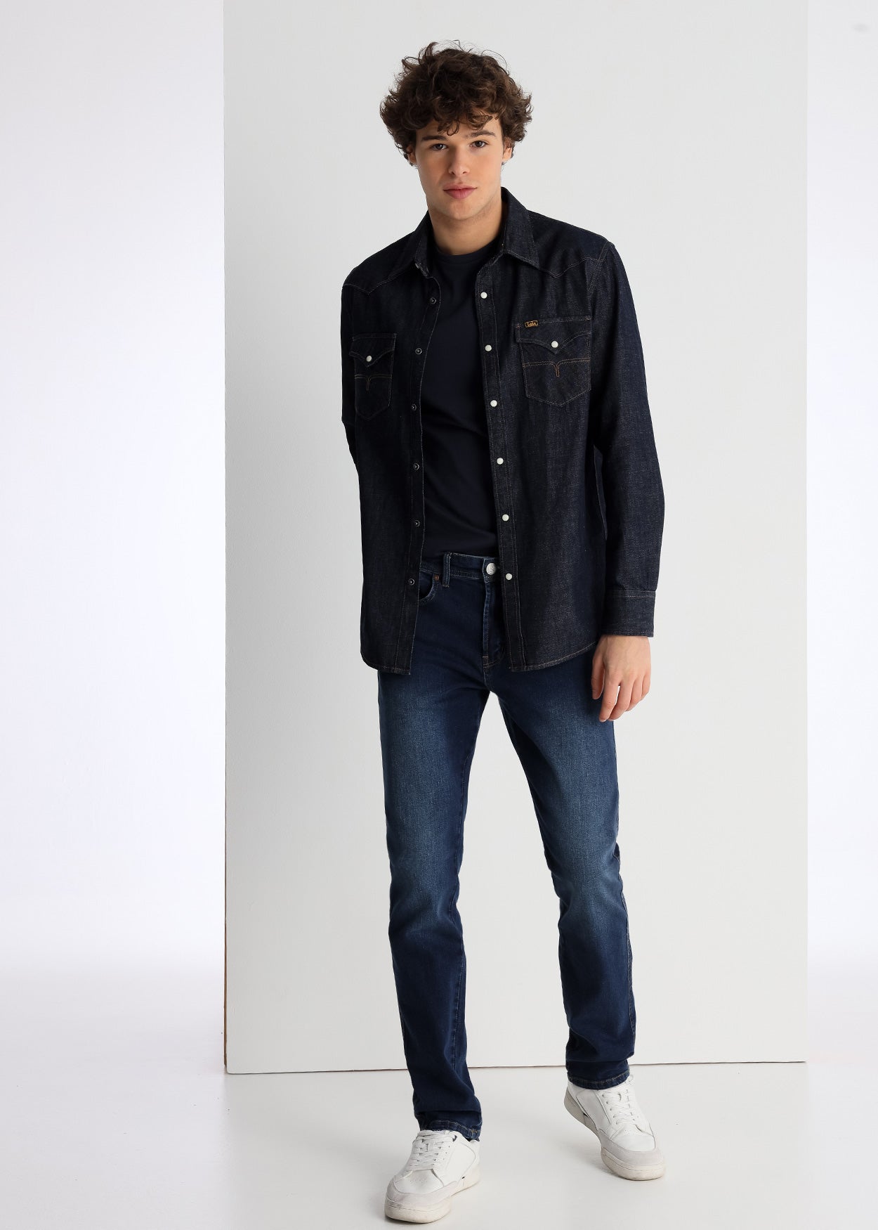 Marvin-Bowie Jeans Regular Tiro Medio Medium Dark Blue 951