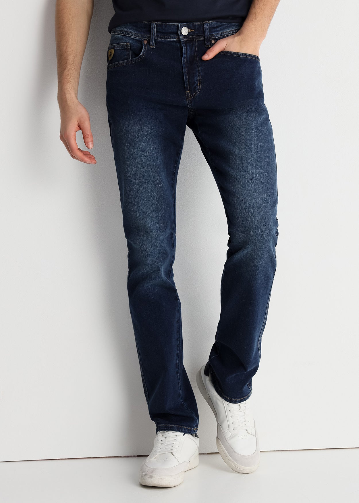 Marvin-Bowie Jeans Regular Tiro Medio Medium Dark Blue 951