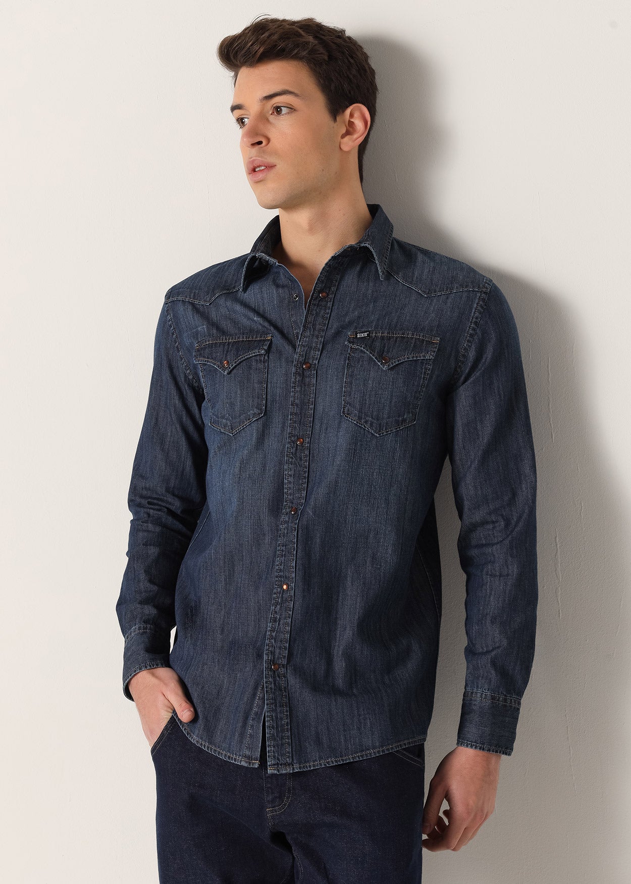 Camisa Tejana Denim Dark Wash 960