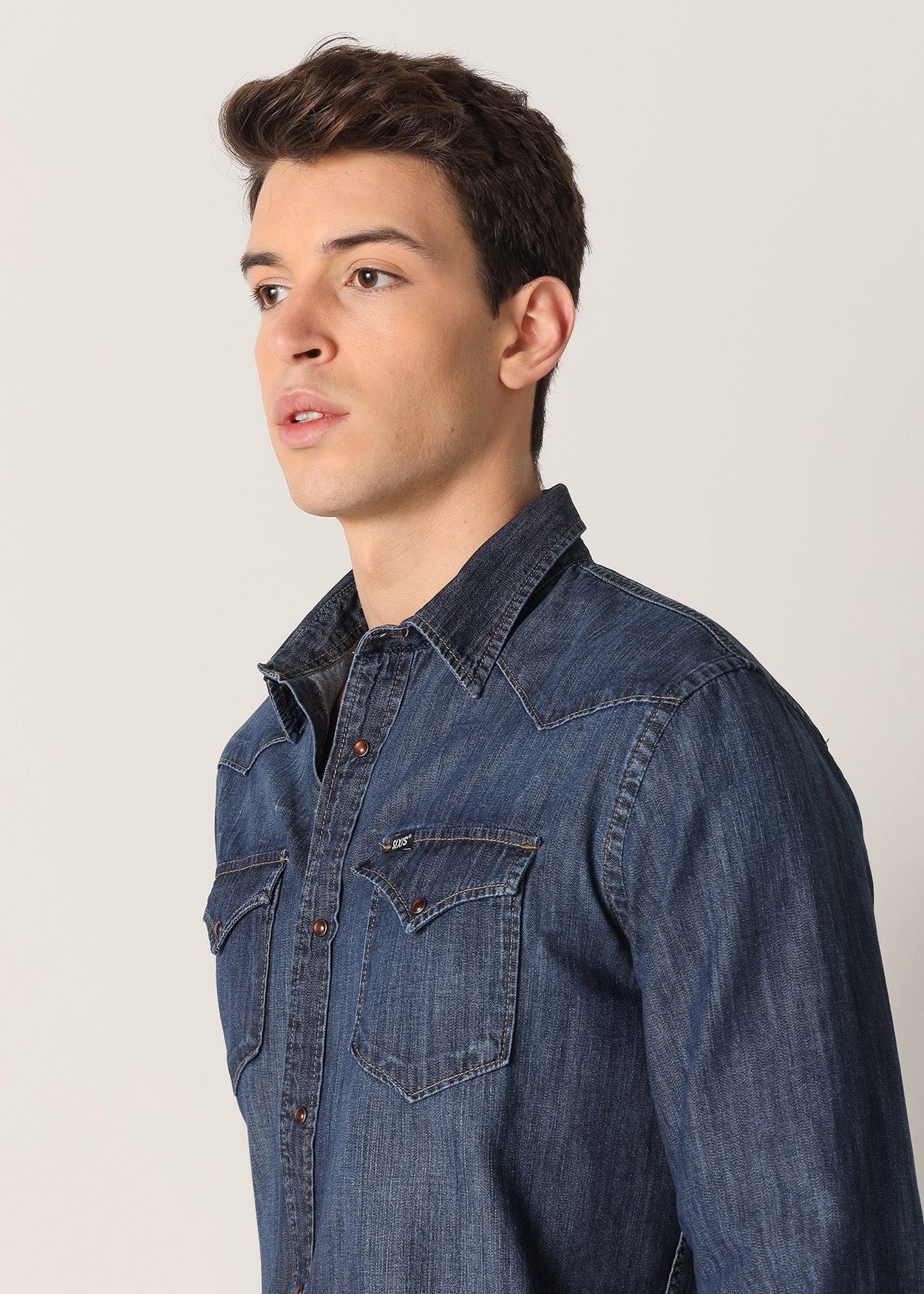 Camisa Tejana Denim Dark Wash 960