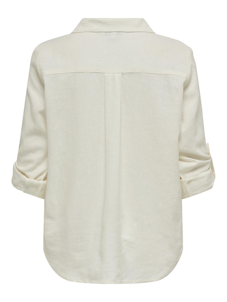 Onlyasmin-Caro L/S Linen Shirt Pnt Noos Cloud Dancer 15311011 de Only