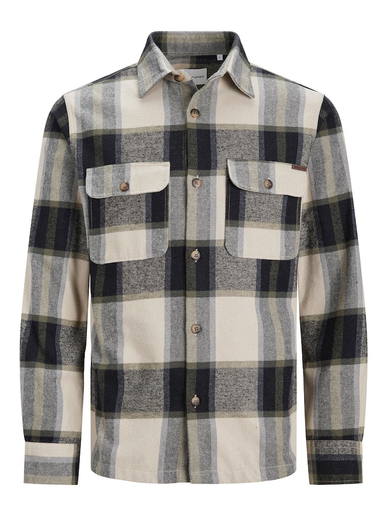 Jjdarren Flannel Check Overshirt LsMoonbeam