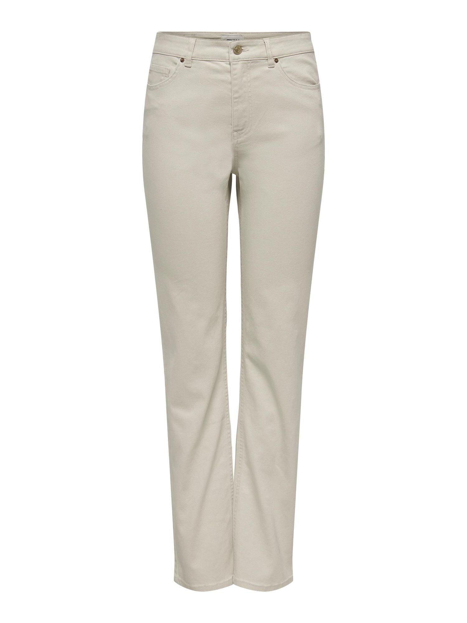 Onlemily Hw Long Straight Pant Pnt Oatmeal