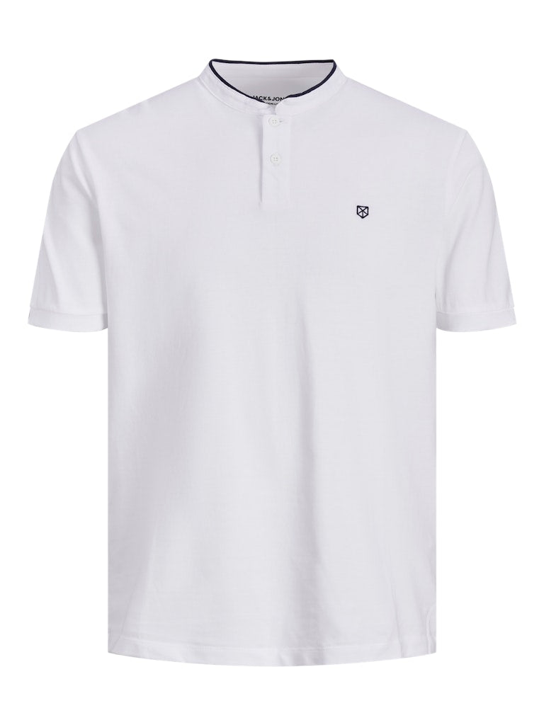 Camiseta 12237844 Jprblasainz Ss Mao Polo White de Jack & Jones