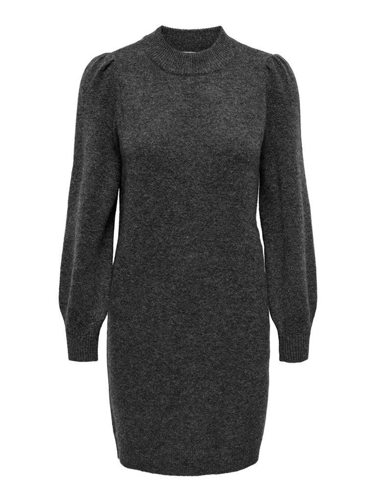 JDYJdyrue L/S High Neck Dress Knt Noos 15238237 Dark Grey Melange