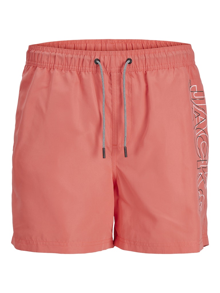 Jpstfiji Jjswim Double Logo 12253118 Sn Ly Hot Coral de jack & Jones