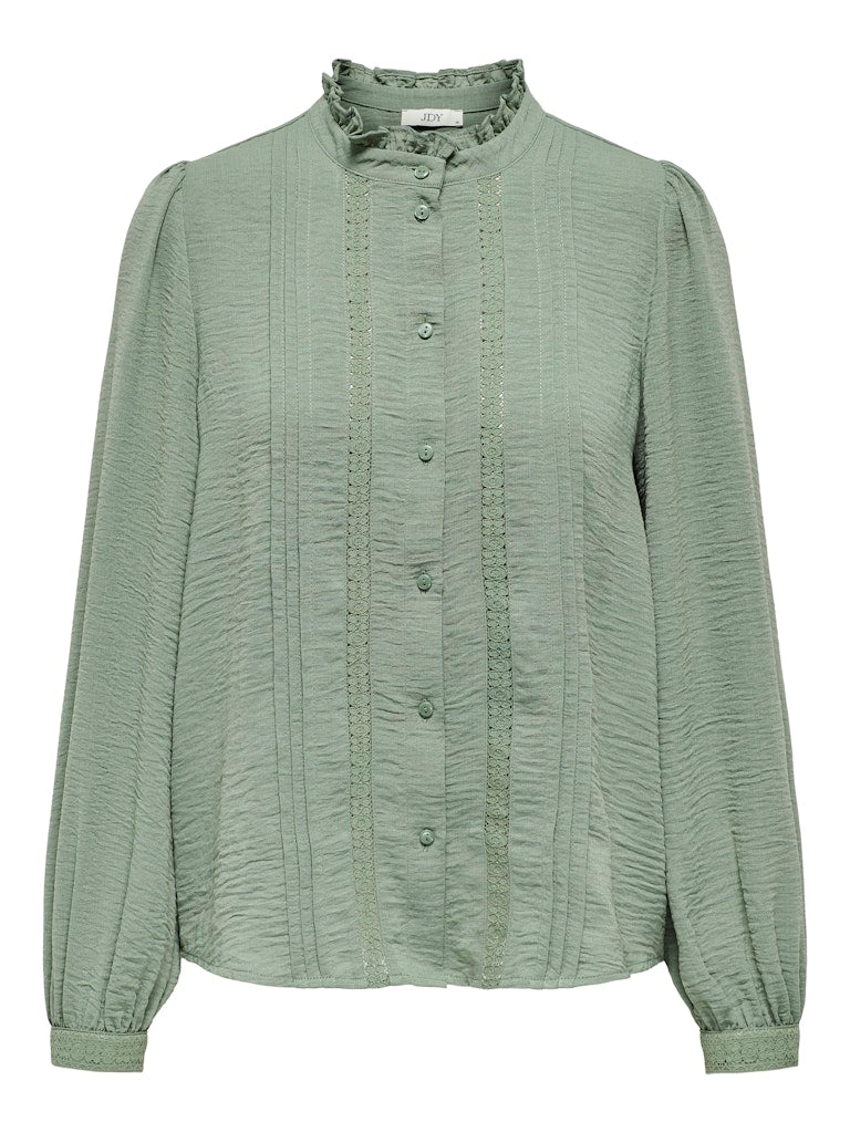 JDY Jdyellis L/S Lace Shirt Wvn Noos 15251994 Sea Spray