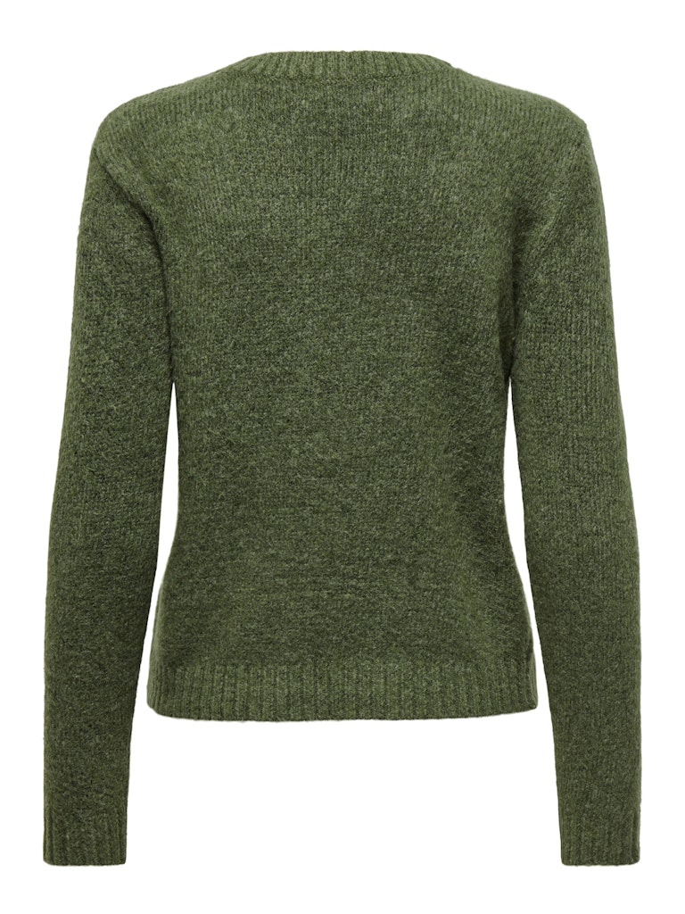 JDY Jdysilja L/S O-Neck Pullover Knt Winter Moss 15277866 Melange