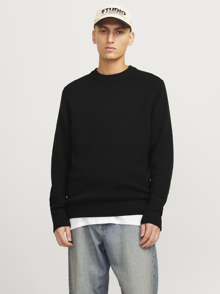 Jack & Jones Joreaton Knit Crew Neck Bf Jack & Jones Pullover 12266391Black