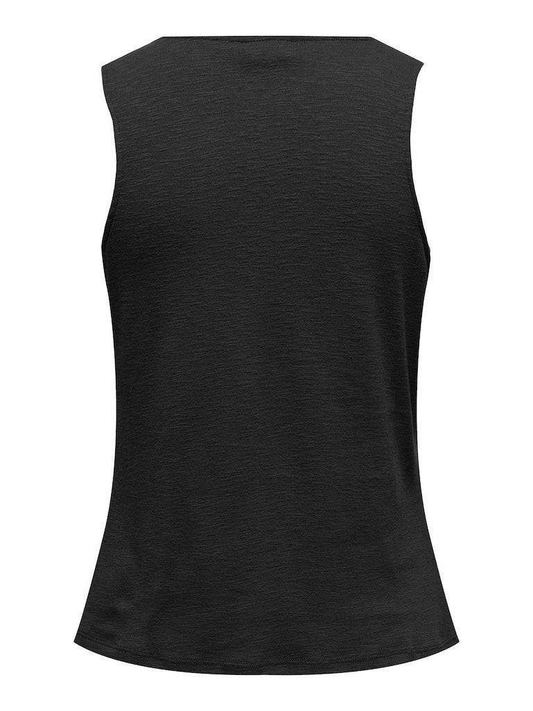 Jdyamy S/L Knot Tank Top Jrs 15322486 Black Jdy