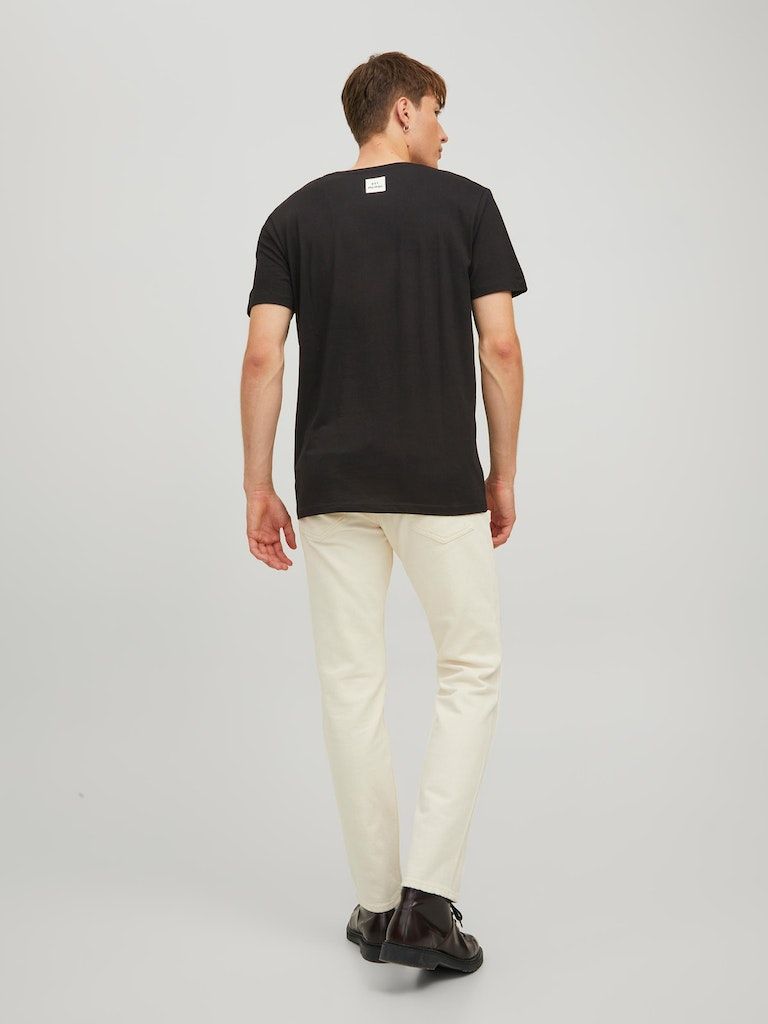 Jjneo Tee Ss Crew Neck Black - dvjeans