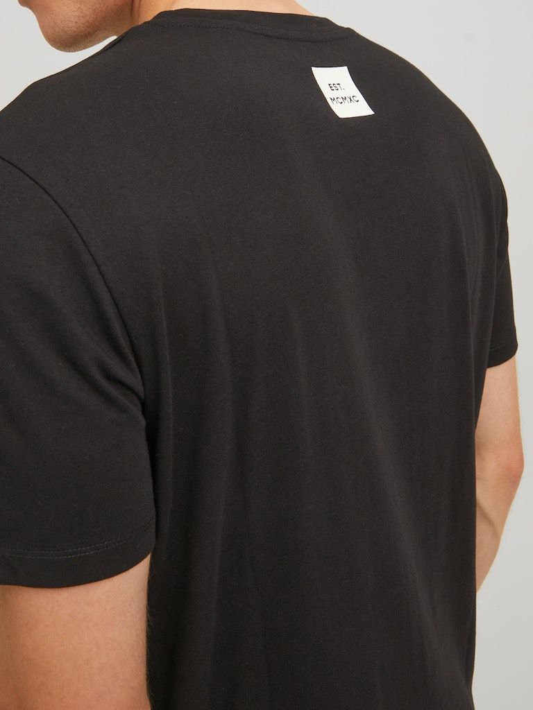 Jjneo Tee Ss Crew Neck Black - dvjeans