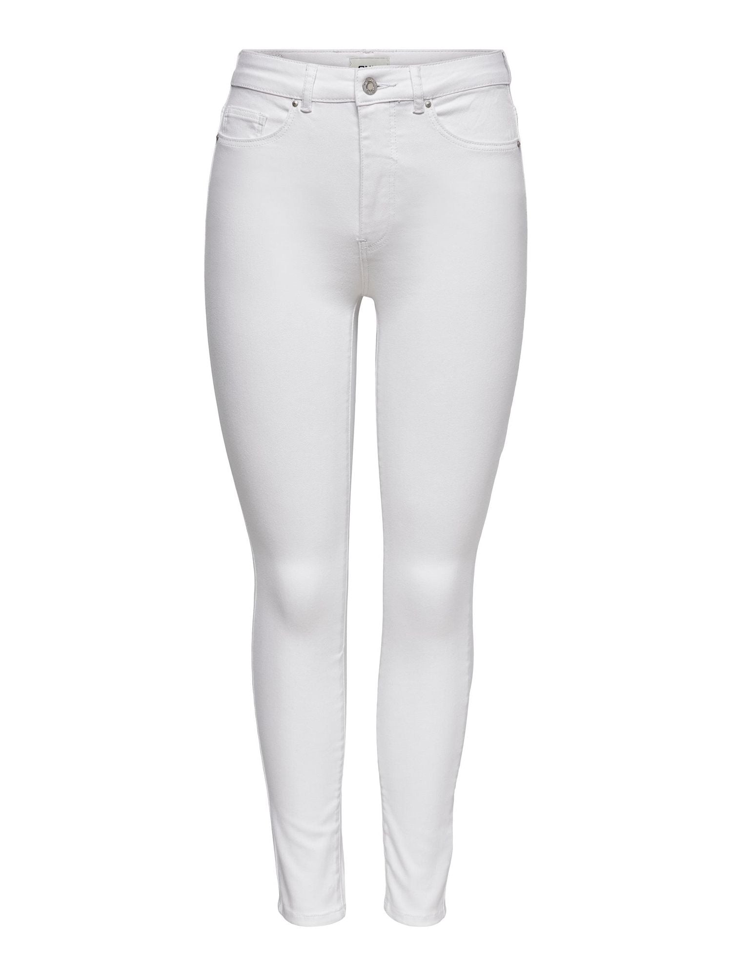 Onlana Mid Skinny Dnm White - dvjeans