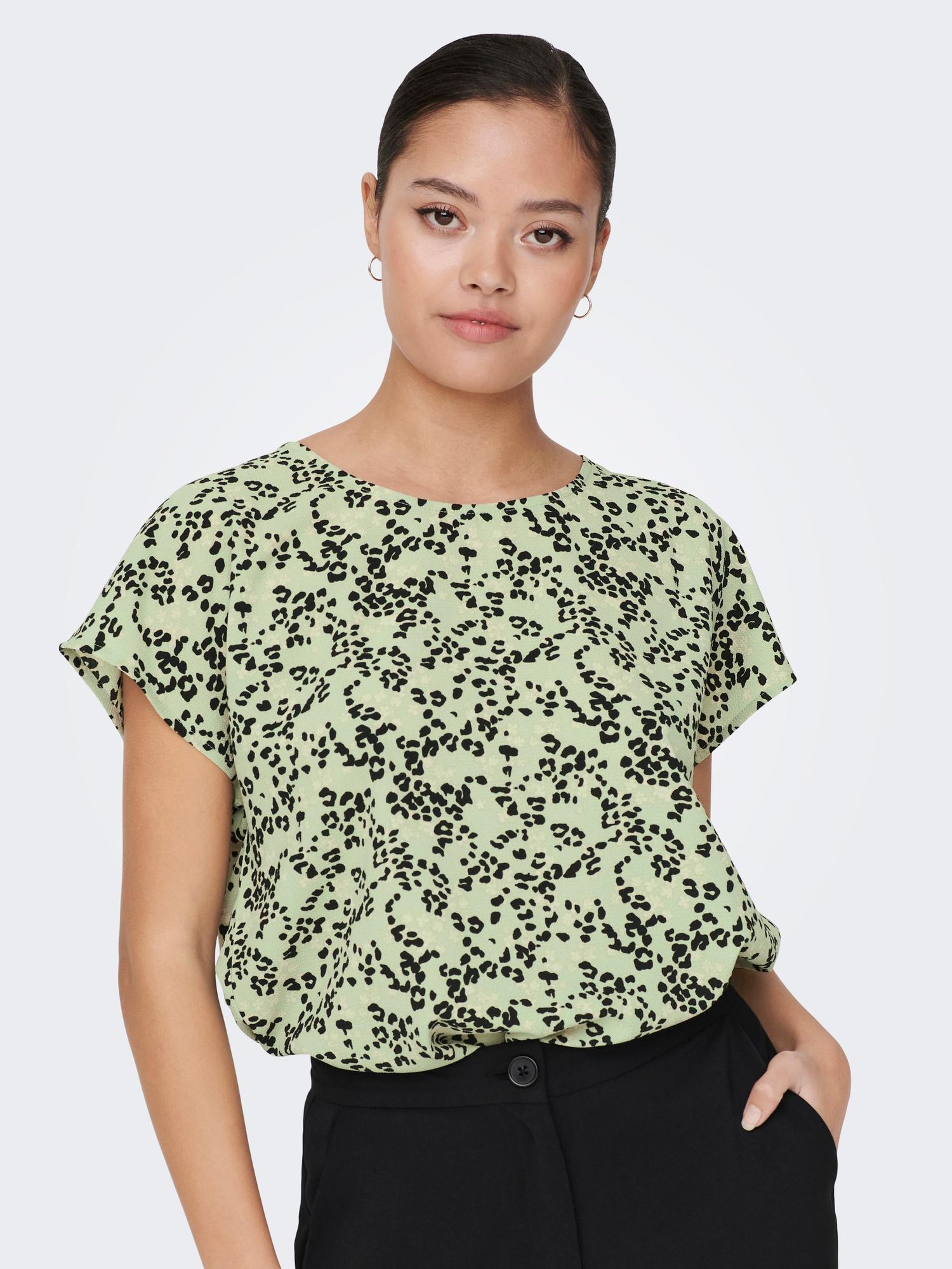Jdypiper S/S Top Wvn Noos Chinois Green - dvjeans